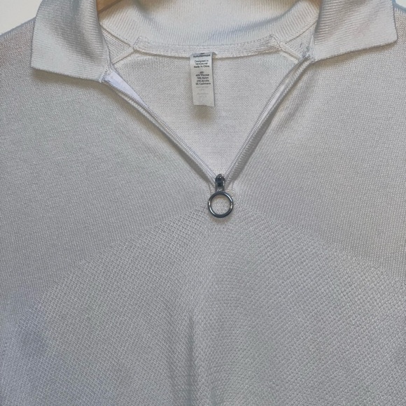 Lululemon City Calm Short Sleeve Sweater
White 2020 W3CZHS Cashmere Cashlu Sz 6 - Picture 4 of 8